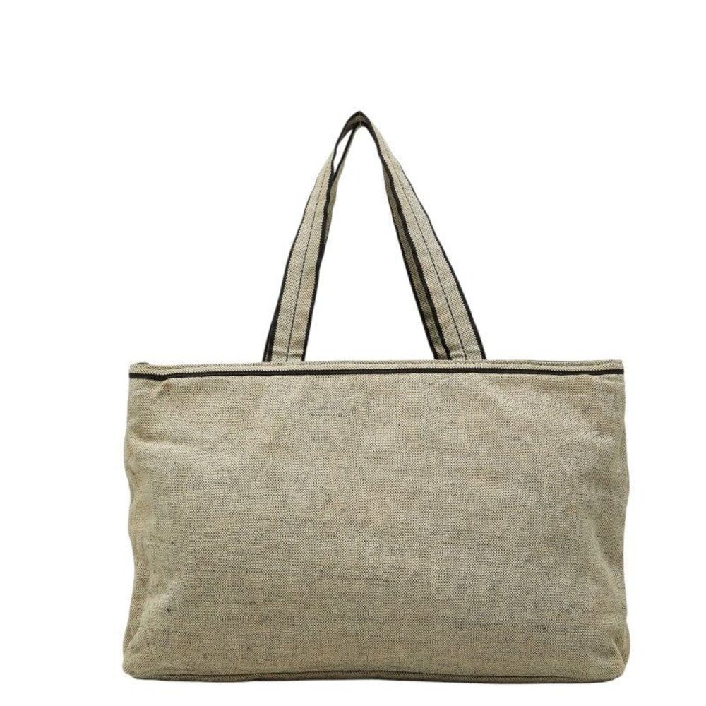 Prada Triangle Logo Tote Bag